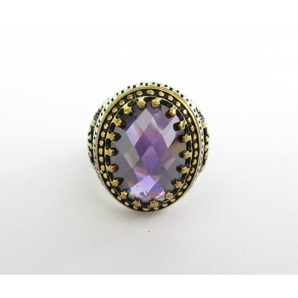Anello uomo Orelù in argento e quarzo 812