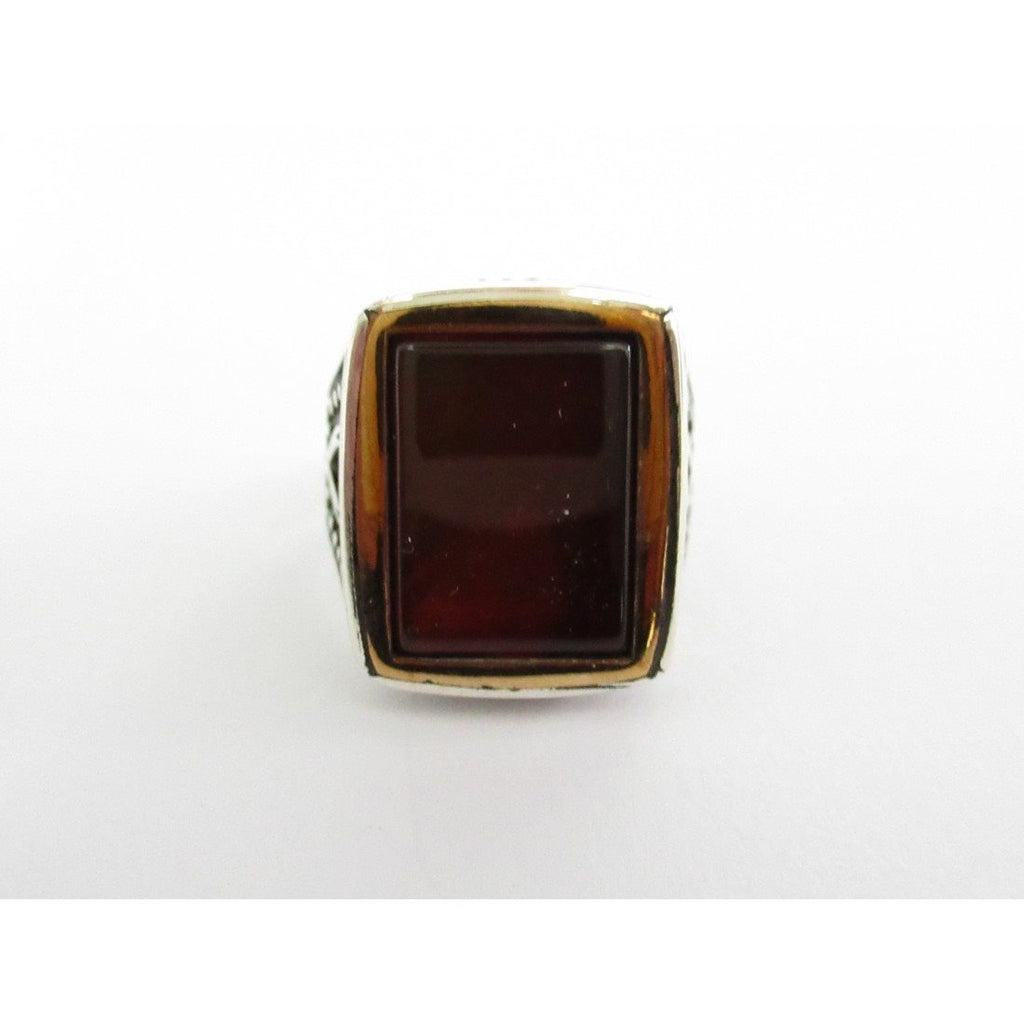 Anello uomo Orelù in argento e corniola 814