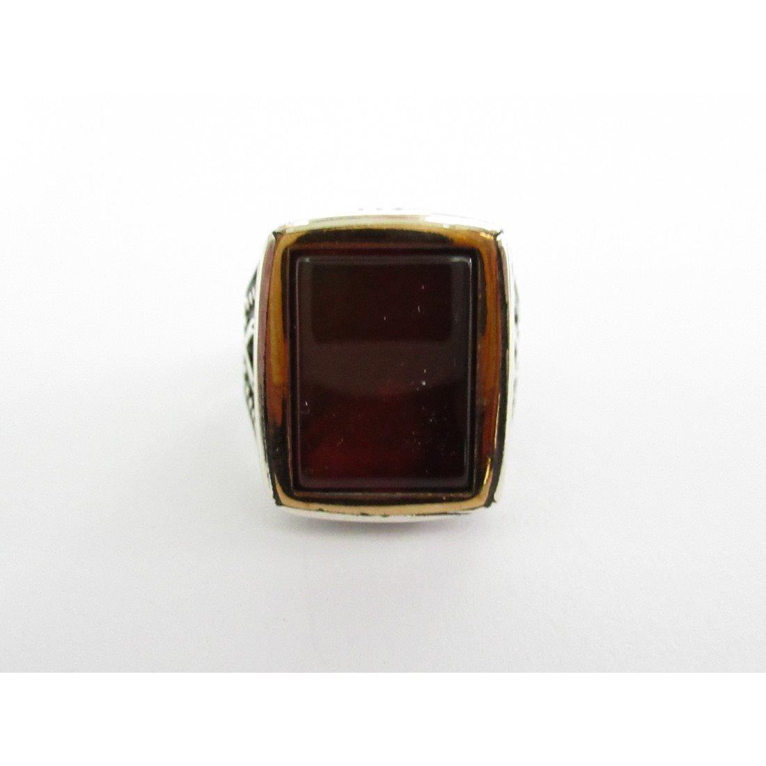 Anello uomo Orelù in argento e corniola 814
