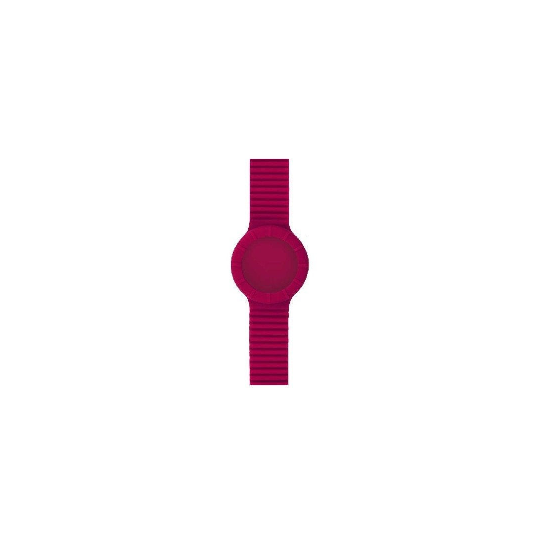 Cinturino per orologio donna Hip Hop in silicone bordeaux 832