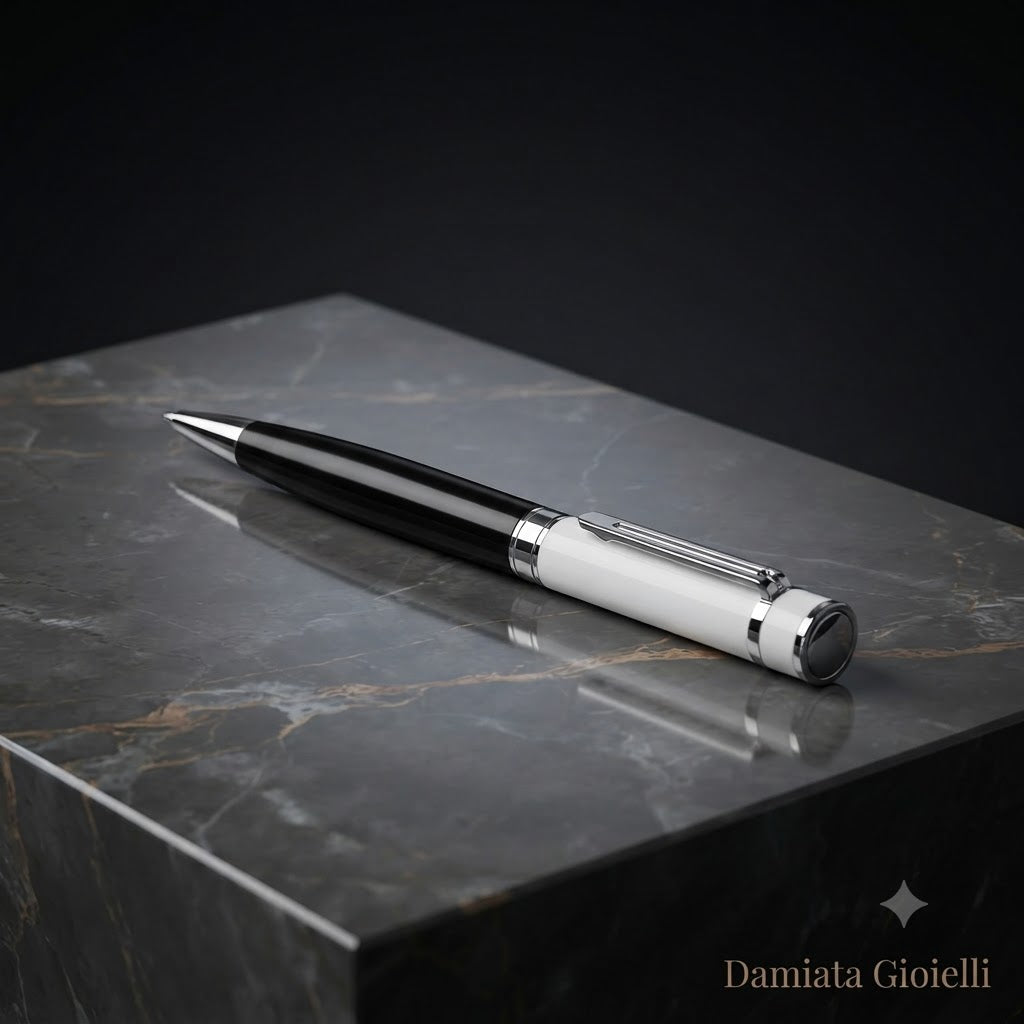 Penna a sfera Ottaviani in acciaio bicolore ref. 84286