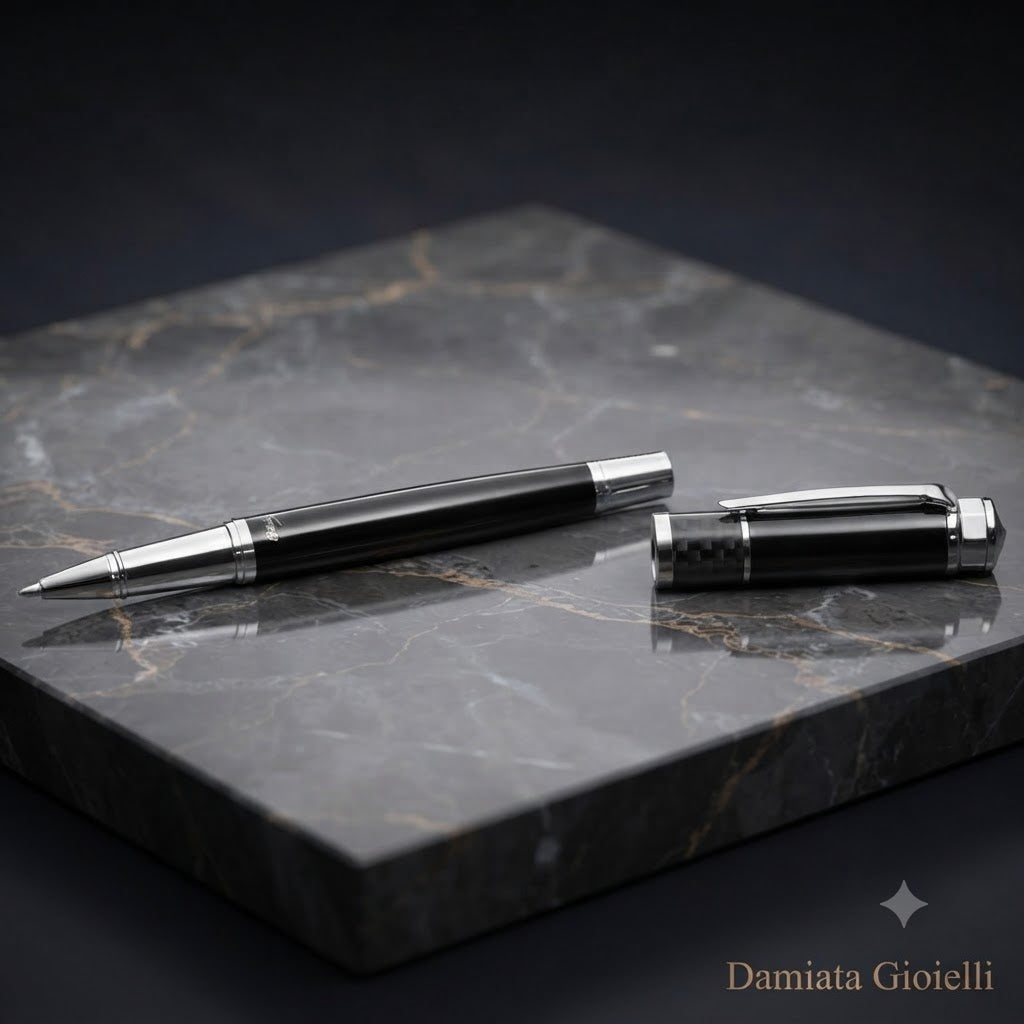 Penna roller Ottaviani in acciaio bicolore ref. 84292