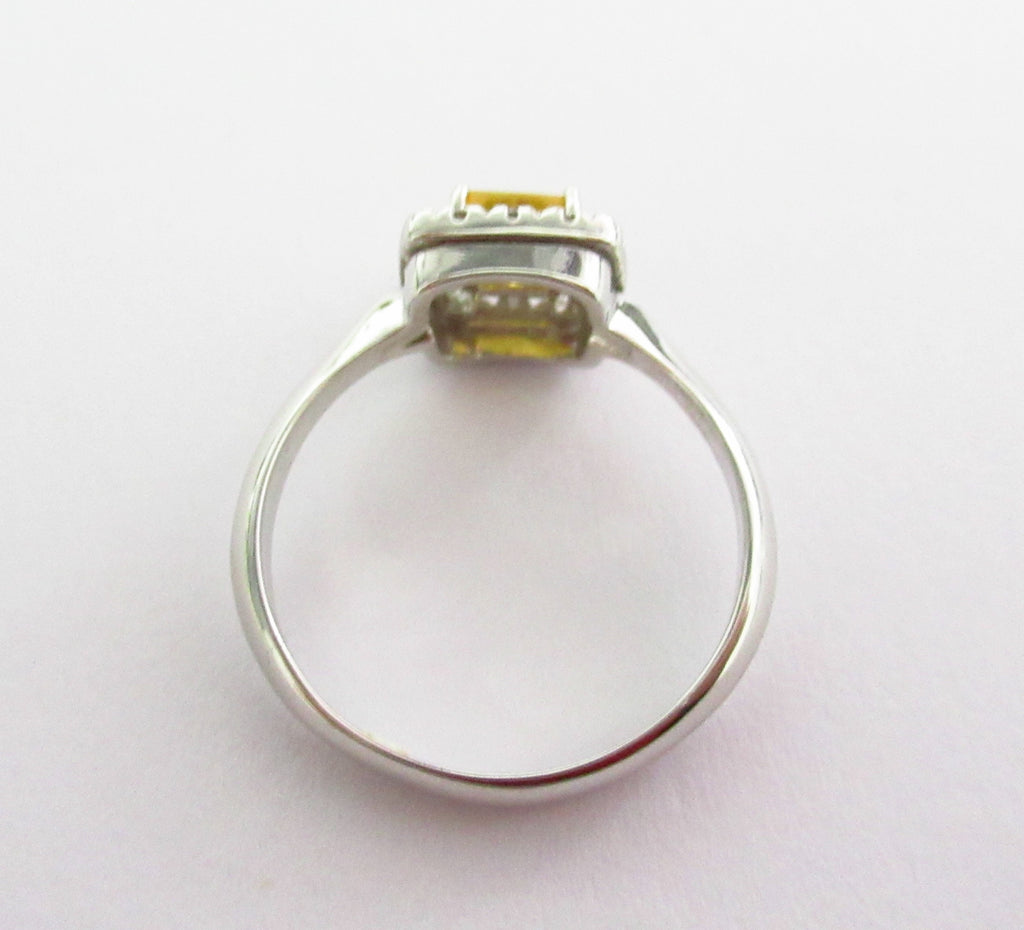 Anello donna Damiata Gioielli in oro bianco con quarzo e zirconi 870/102