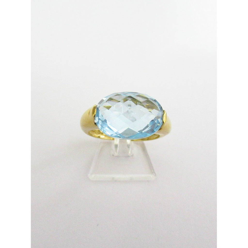 Anello fantasia donna Damiata Gioielli in oro giallo con quarzo 871/102