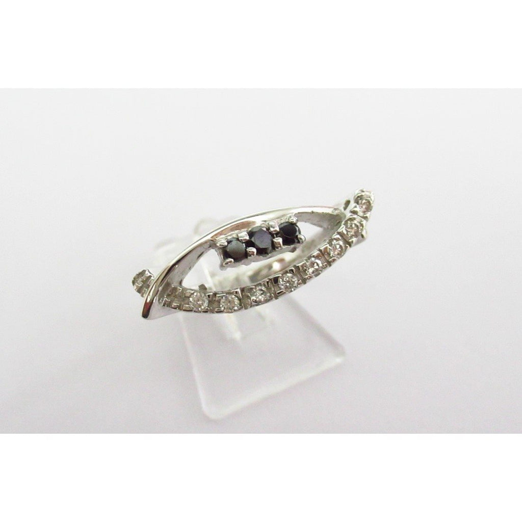 Anello fantasia donna Damiata Gioielli in oro bianco e zirconi 980/102