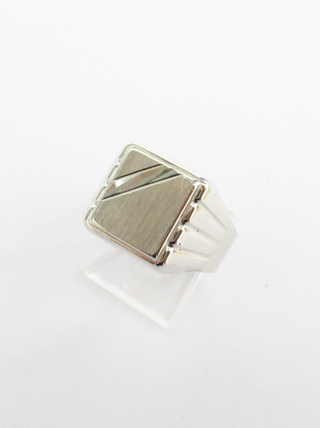 Anello uomo Damiata Gioielli in oro bianco 981/102/1