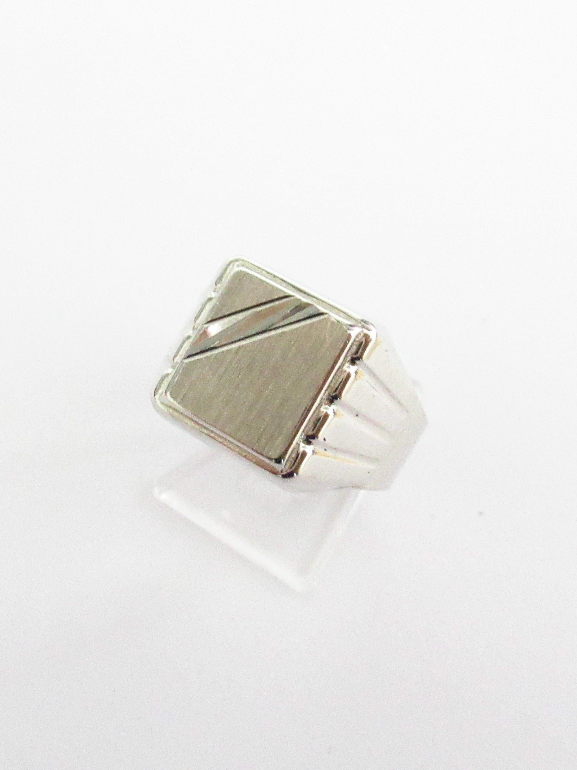 Anello uomo Damiata Gioielli in oro bianco 981/102/1