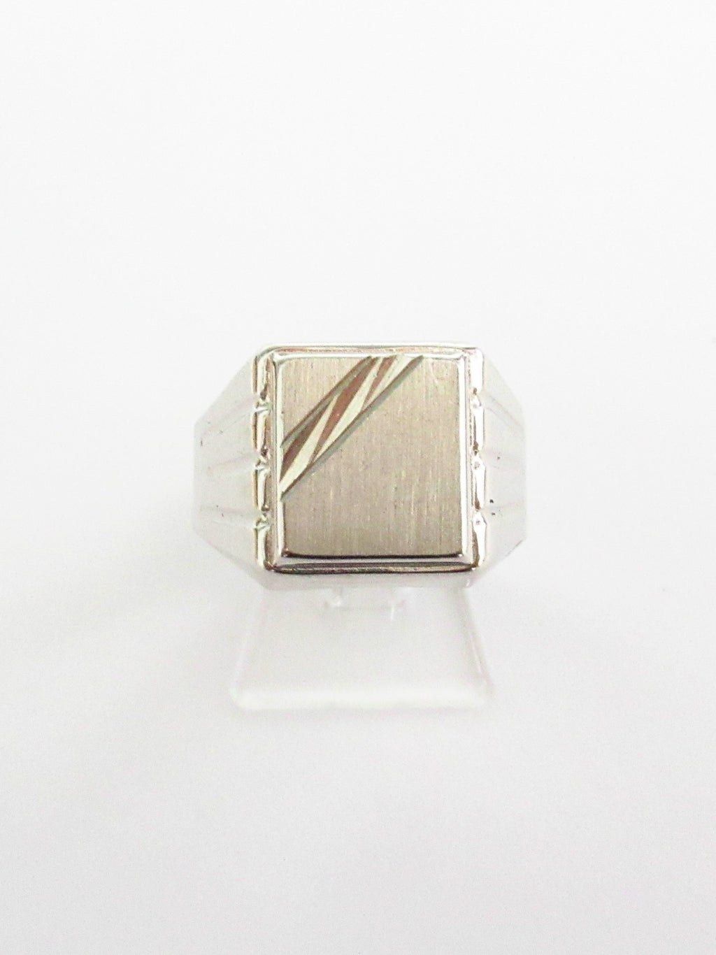 Anello uomo Damiata Gioielli in oro bianco 981/102/1
