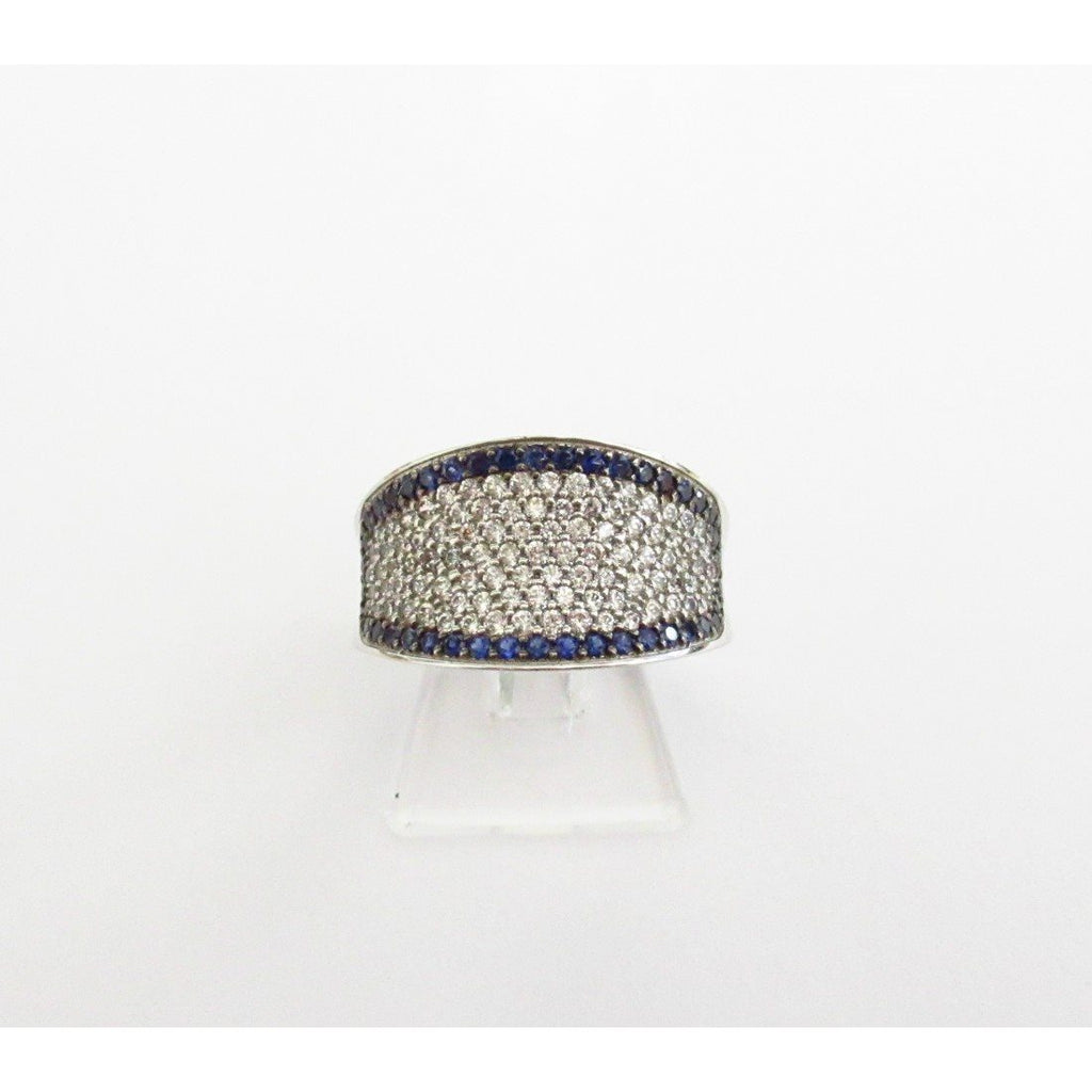 Anello fantasia donna Damiata Gioielli in oro bianco e zirconi 984/102/5