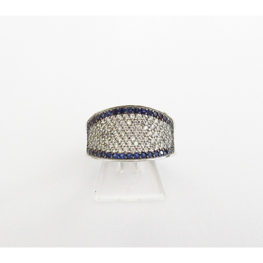 Anello fantasia donna Damiata Gioielli in oro bianco e zirconi 984/102/5