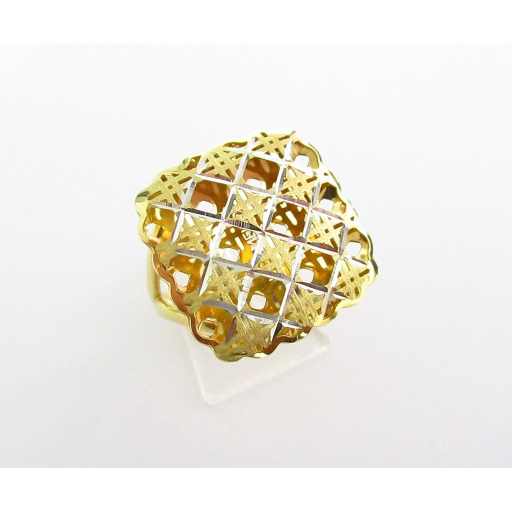 Anello fantasia donna Damiata Gioielli in oro bianco e giallo 986/102