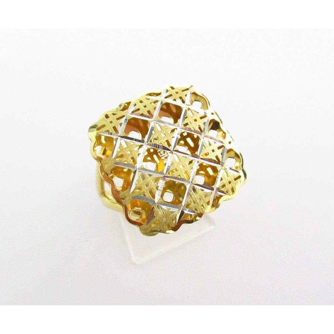 Anello fantasia donna Damiata Gioielli in oro bianco e giallo 986/102