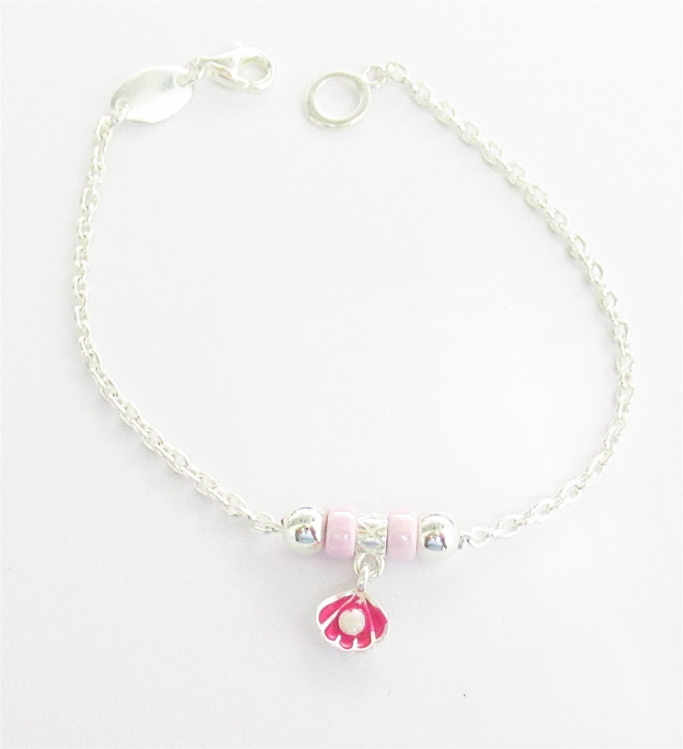Bracciale Dodo Mariani donna in argento con charm a conchiglia, lunghezza 17 cm. A151C/17