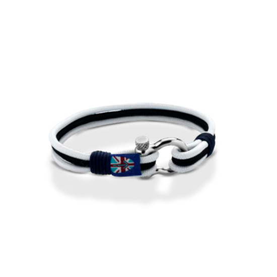 Bracciale uomo 1ONE in acciaio e corda multicolore A2378