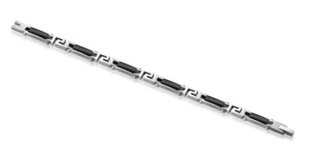 Bracciale uomo 1ONE in acciaio bicolore A2500