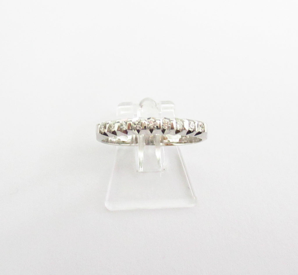 Anello donna Giorgio Visconti in oro bianco e diamanti AB15709B