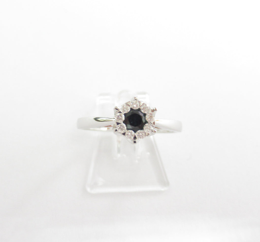 Anello donna Giorgio Visconti in oro biancodiamanti e zaffiro ABX15057Z