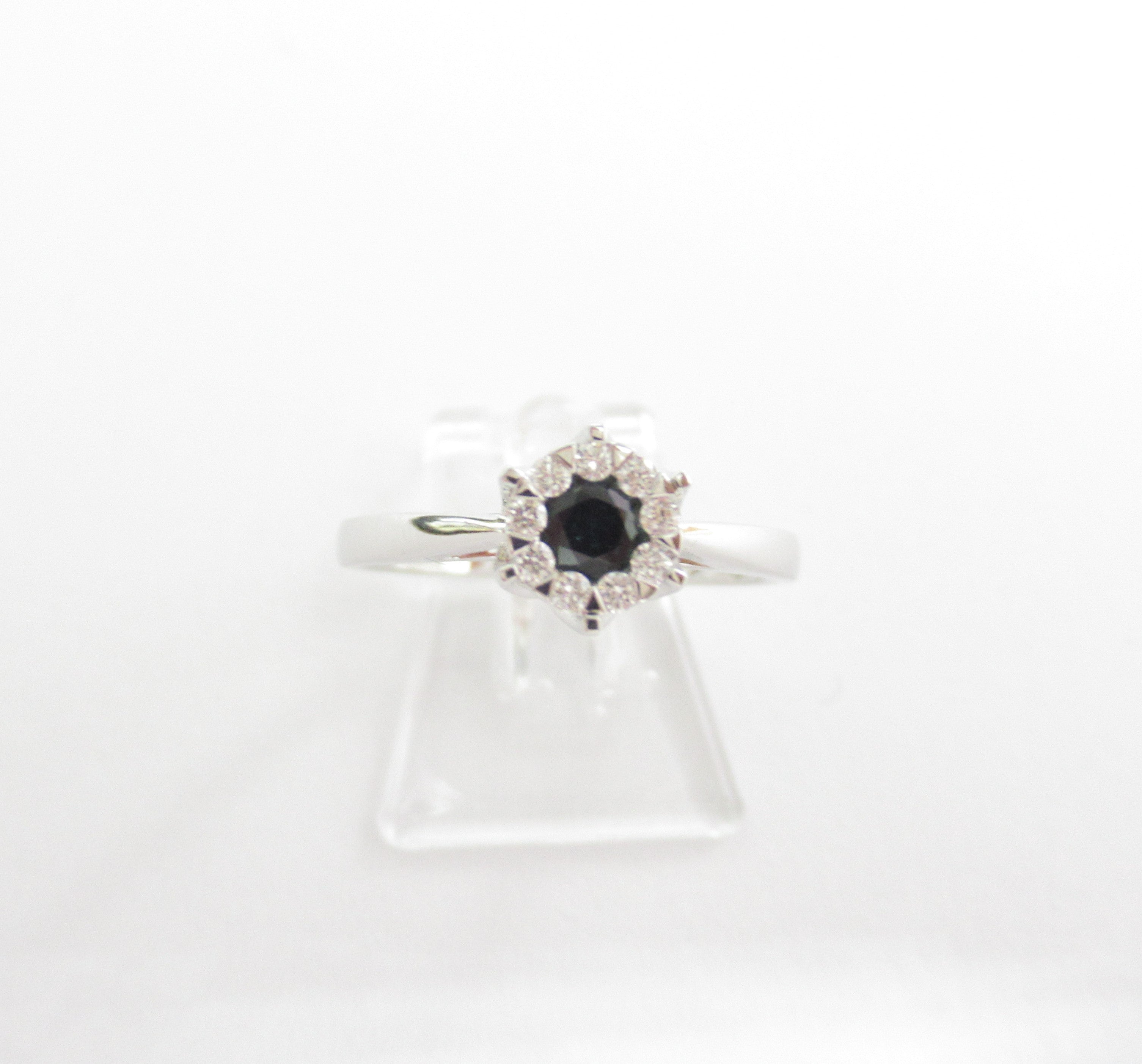 Anello donna Giorgio Visconti in oro biancodiamanti e zaffiro ABX15057Z