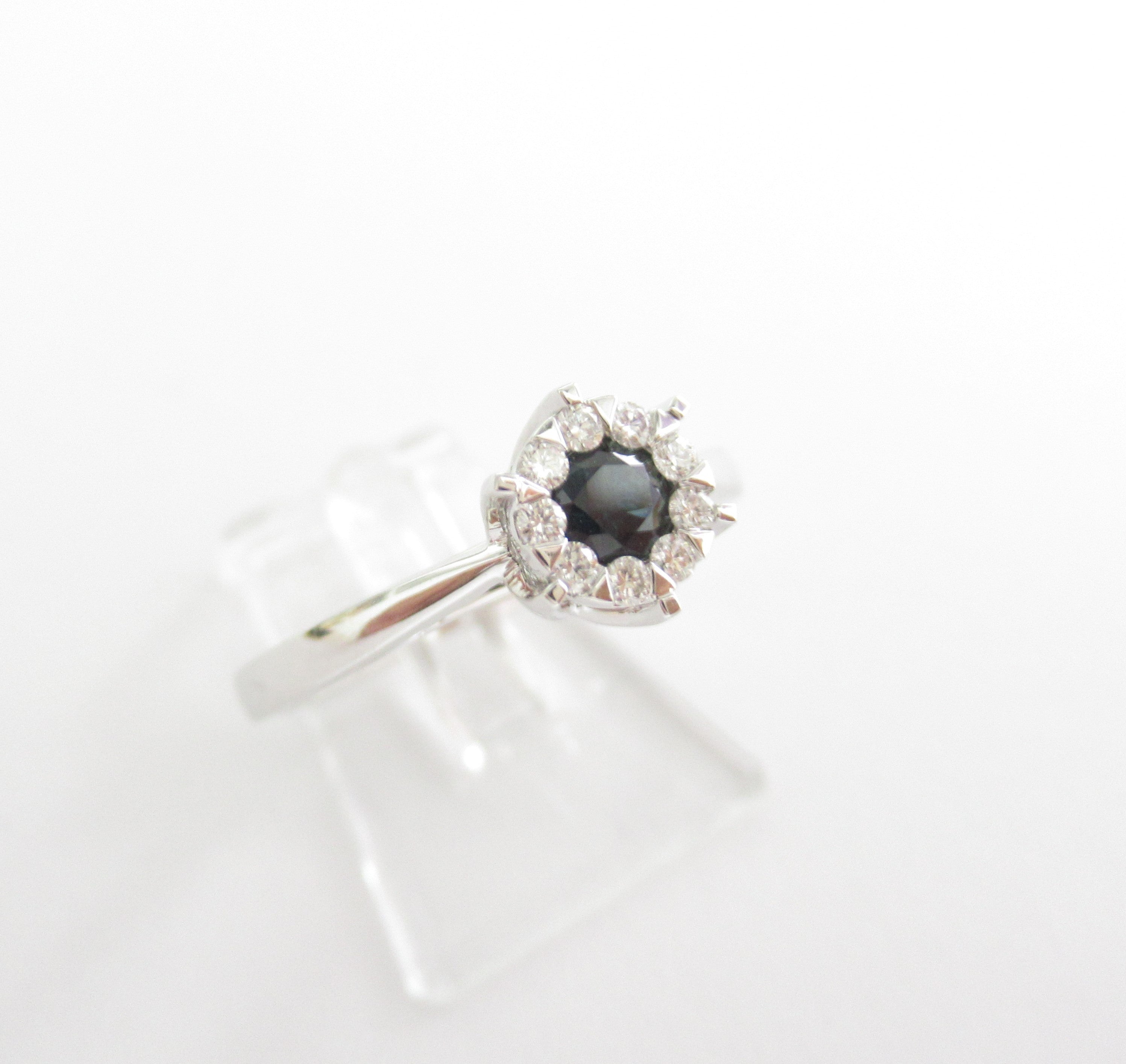 Anello donna Giorgio Visconti in oro biancodiamanti e zaffiro ABX15057Z