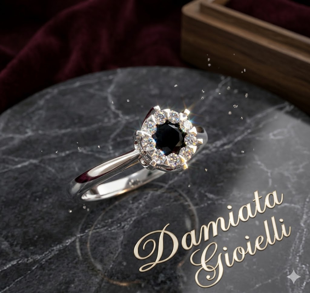 Anello donna Giorgio Visconti in oro biancodiamanti e zaffiro ABX15057Z