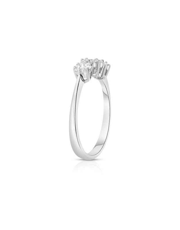 Anello donna Giorgio Visconti in oro bianco e diamanti di 0,32 carati ABX15498