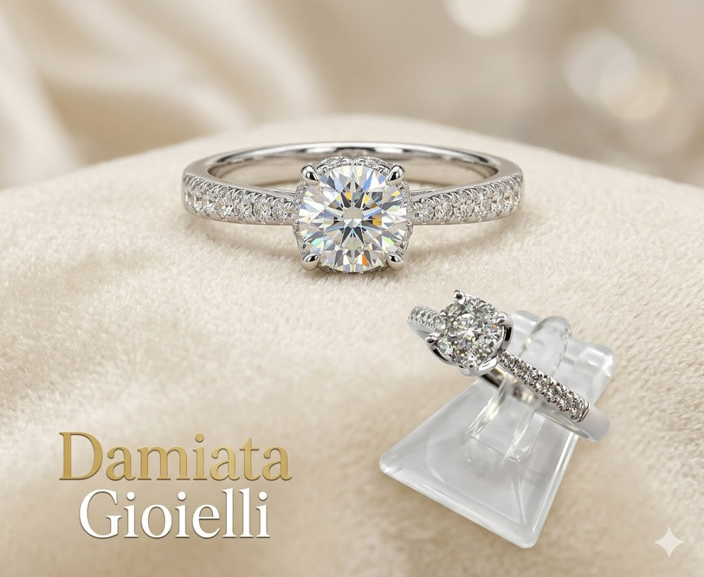 Anello donna Giorgio Visconti in oro bianco e diamanti ABX16396
