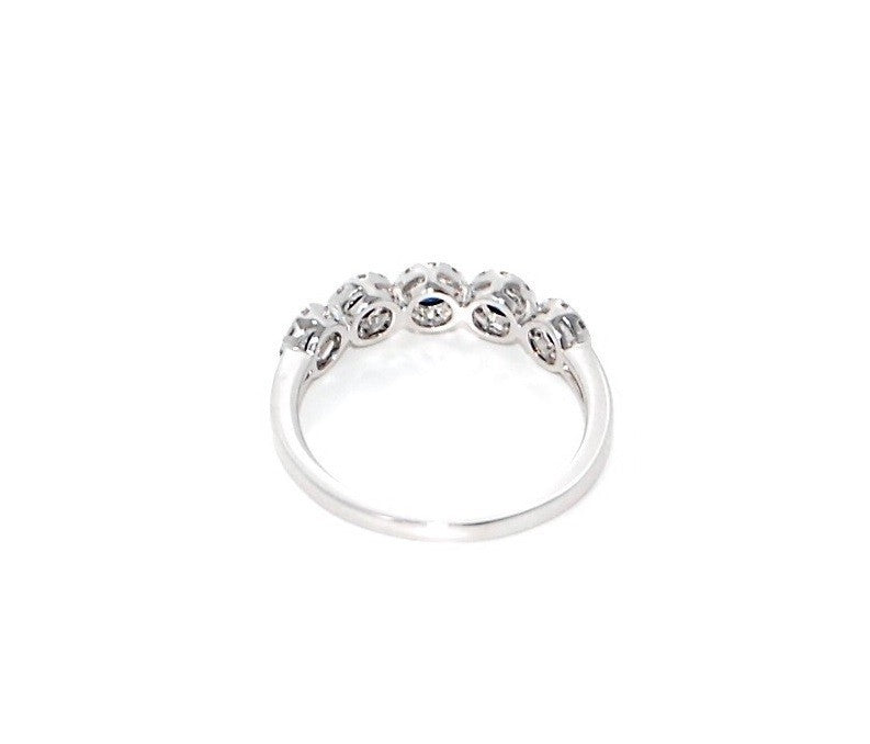 Anello donna Giorgio Visconti in oro bianco, diamanti e zaffiri ABX16495Z