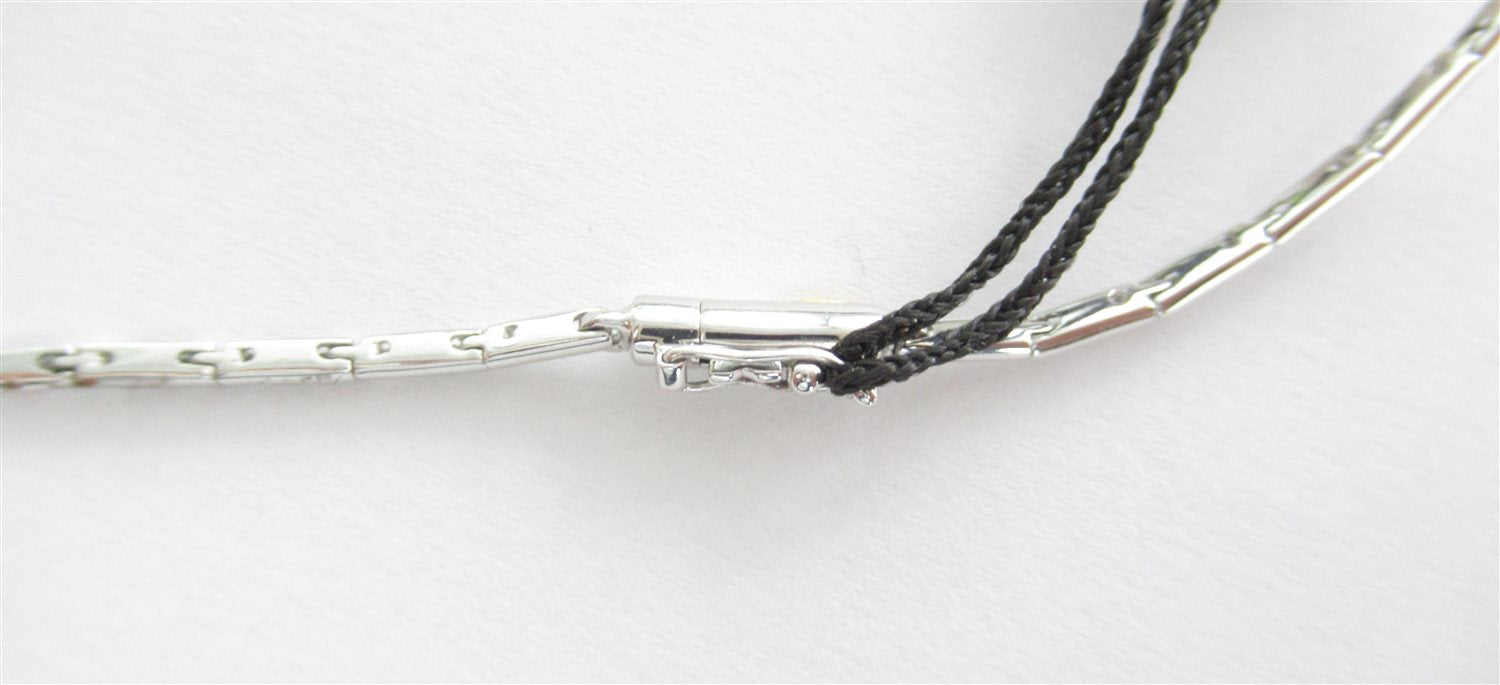 Collana cuore donna Recarlo in oro bianco e diamanti AC407/B