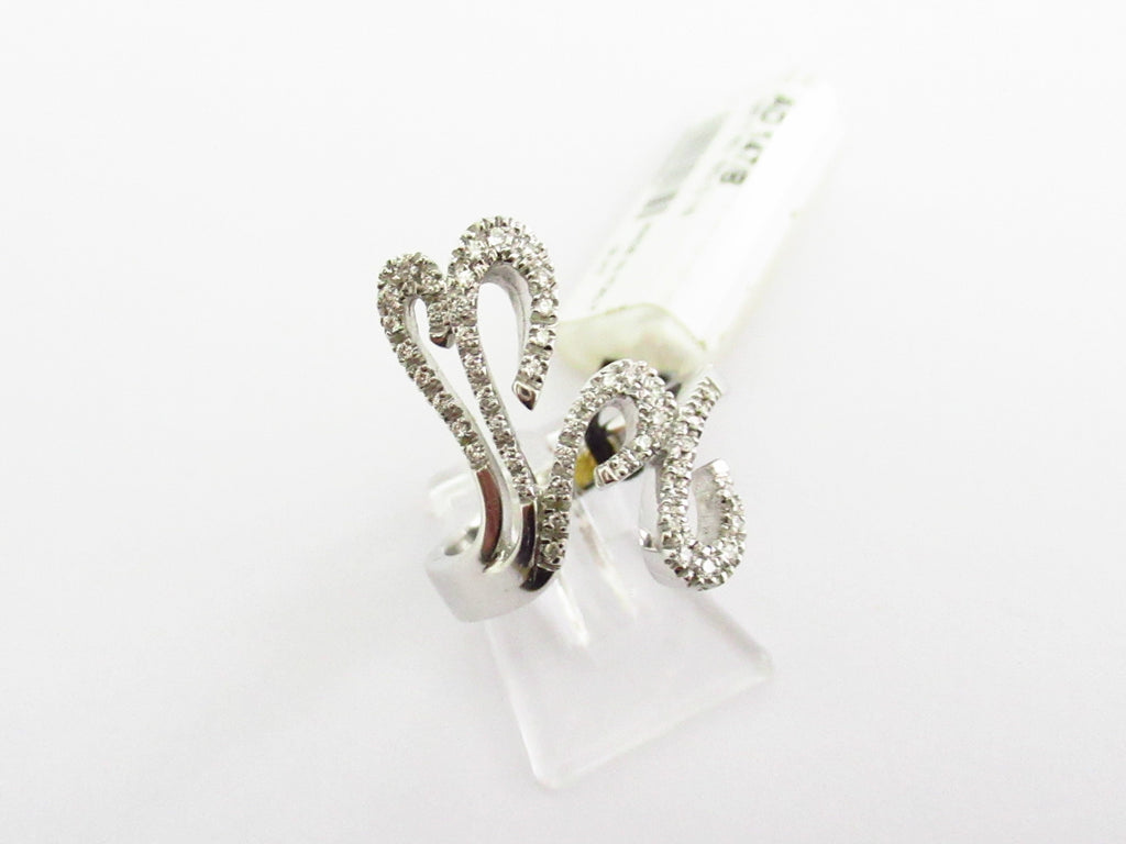 Anello fantasia donna Recarlo in oro bianco e diamanti AD147/B