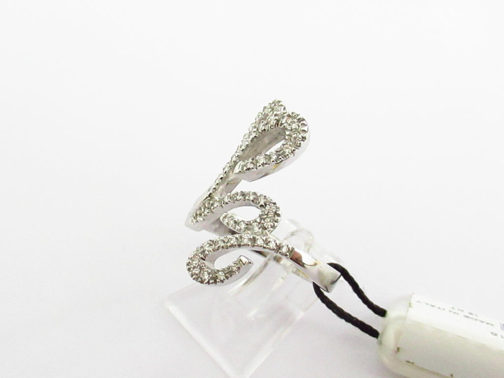 Anello fantasia donna Recarlo in oro bianco e diamanti AD147/B