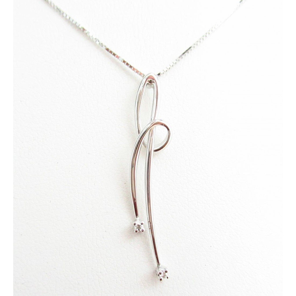 Collana fantasia donna Recarlo in oro bianco 18 carati e diamanti AE223/B