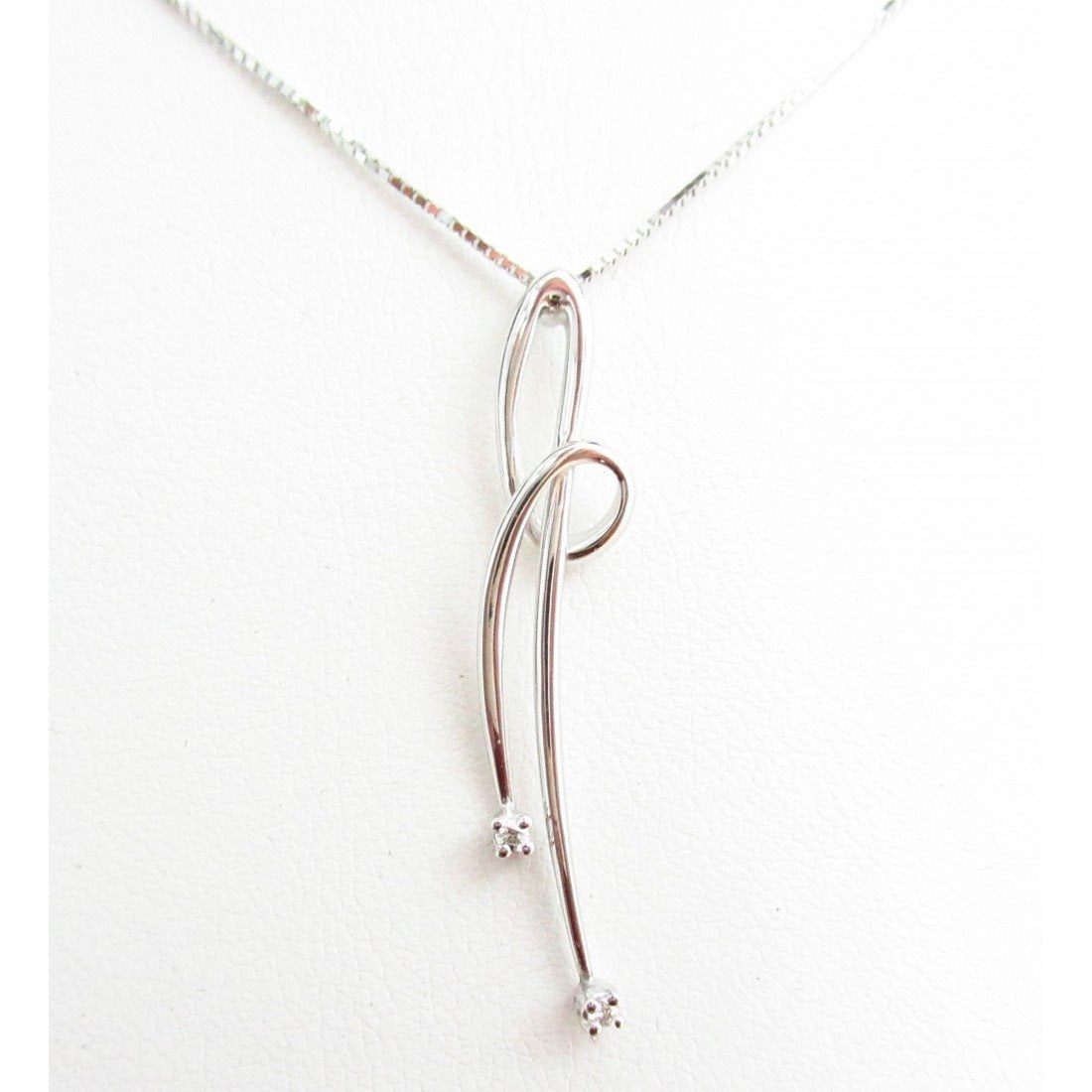 Collana fantasia donna Recarlo in oro bianco 18 carati e diamanti AE223/B