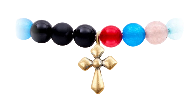 Bracciale donna Agios collezione "IESUS" in argento dorato AGI1001/B-OR