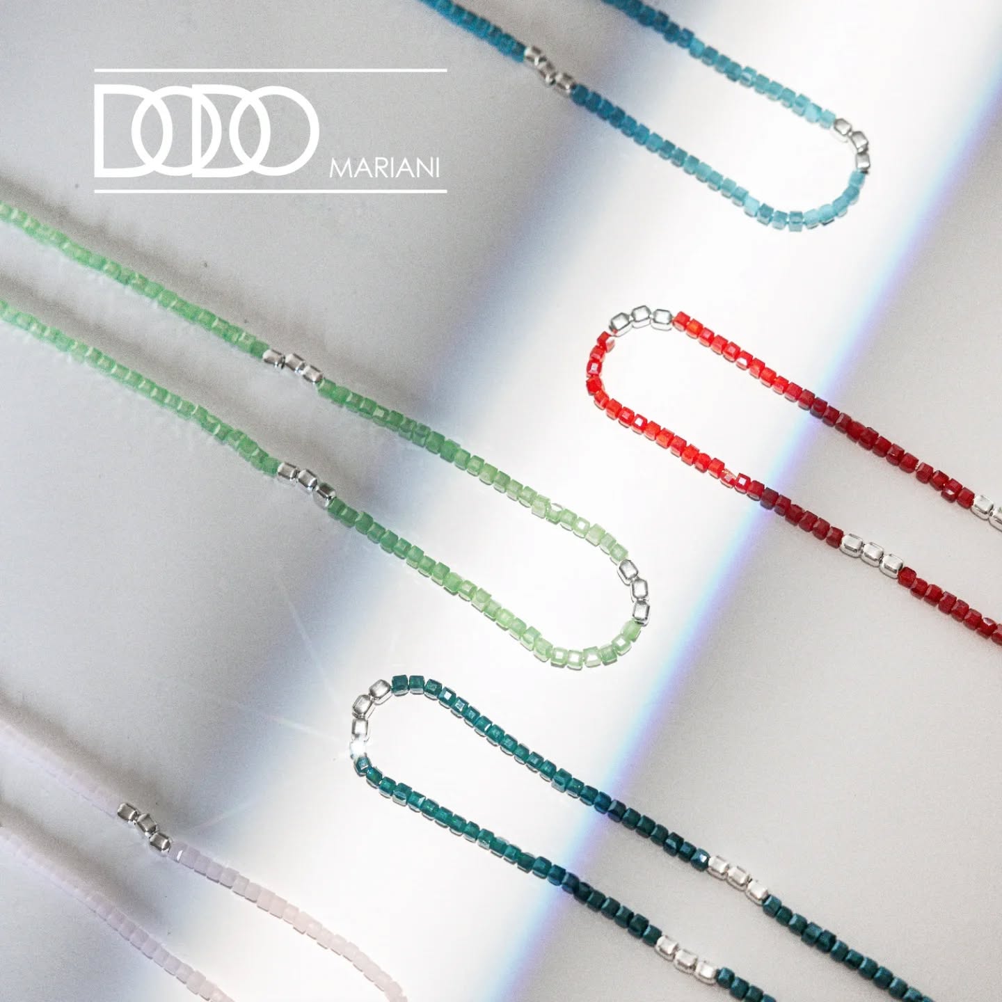 Collana donna Dodo Mariani in argento e cristalli blu AI106BL