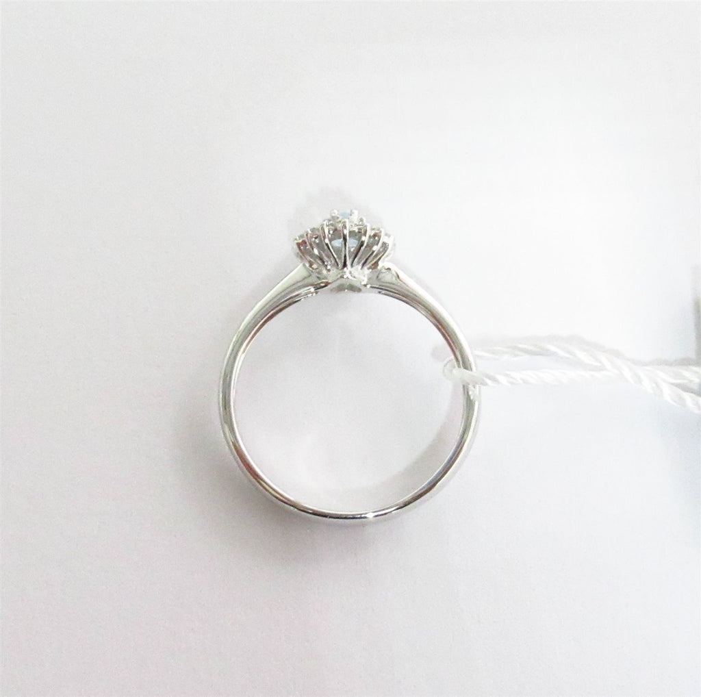 Anello donna Lucciole Gioielli in oro bianco, diamanti e topazio ANAIR/1T