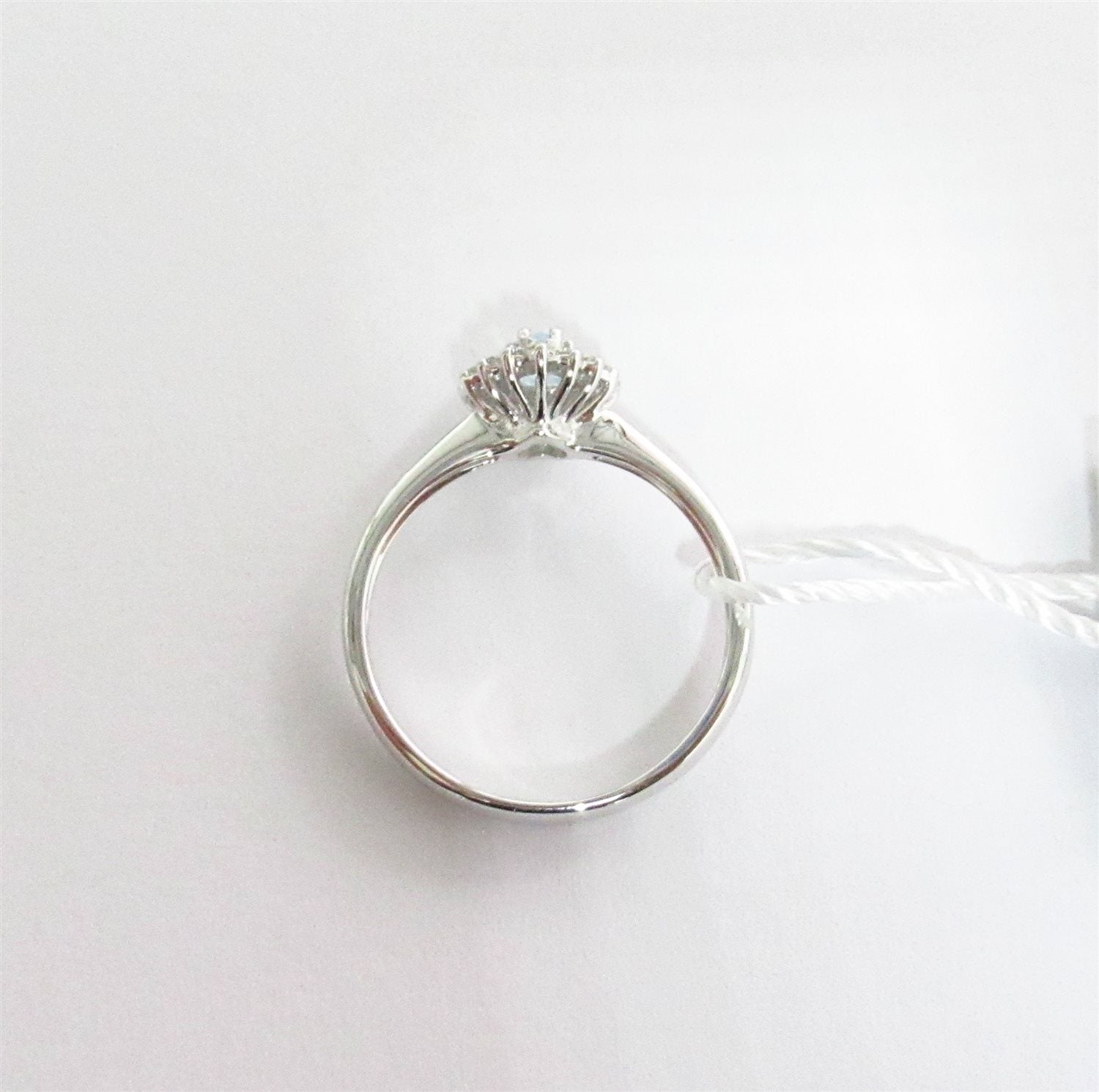 Anello donna Lucciole Gioielli in oro bianco, diamanti e topazio ANAIR/1T