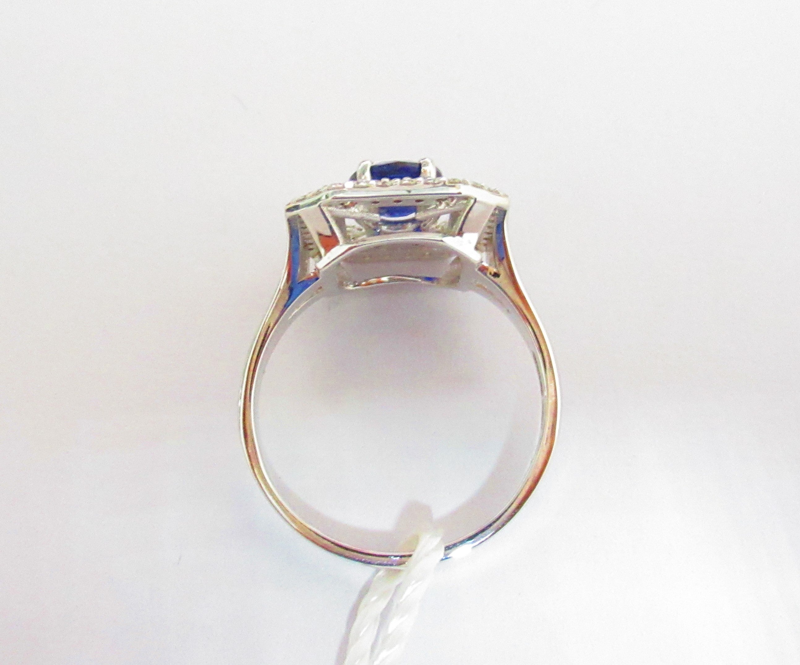 Anello donna Lucciole Gioielli in oro bianco, diamanti e zaffiro ANARTEOT/3Z