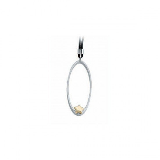 Collana Brosway donna in acciaio e cordino nero AS02