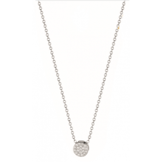 Collana donna 1ONE in acciaio e zirconi bianchi AS398
