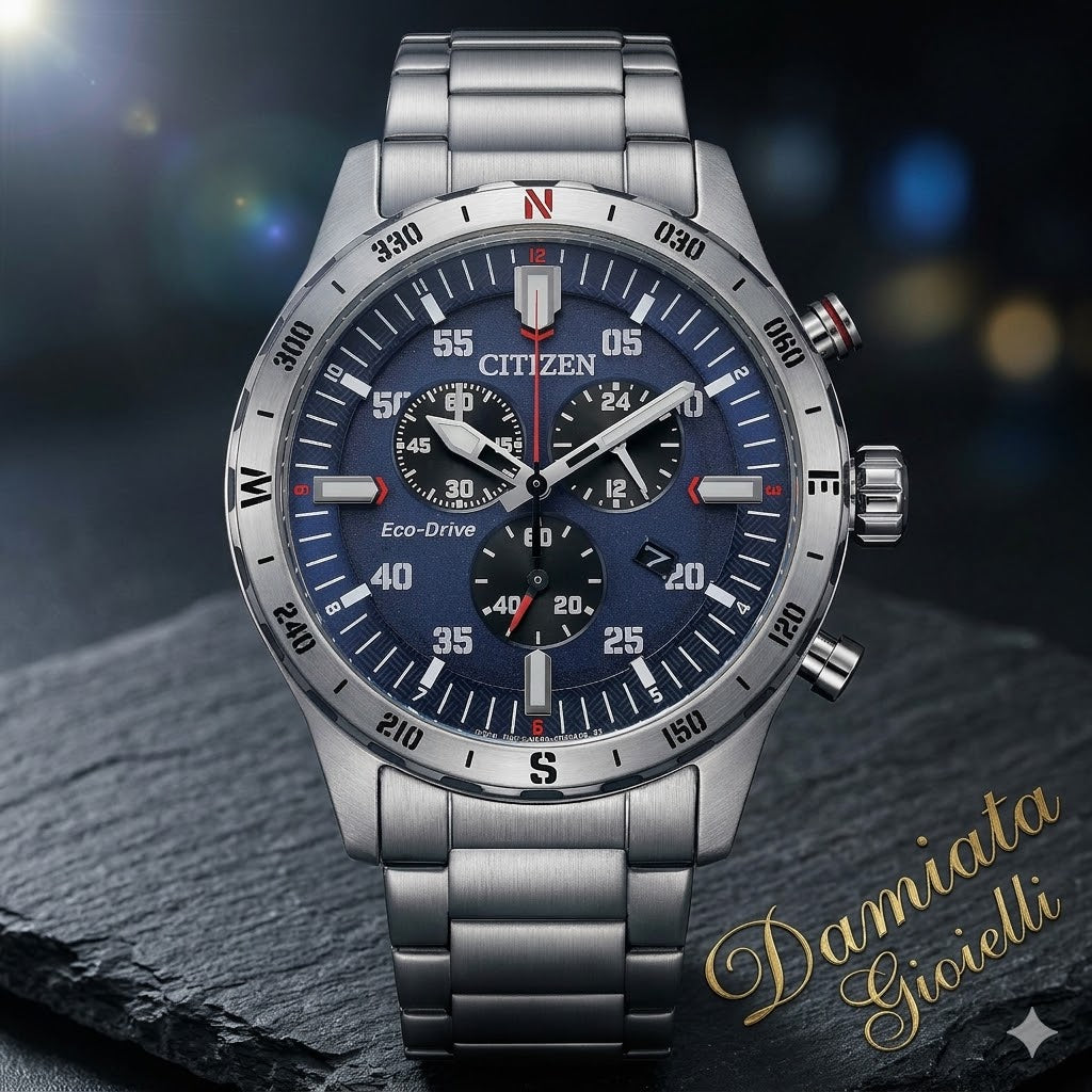 Orologio cronografo Citizen uomo "OUTDOOR" in acciaio AT2520-89L