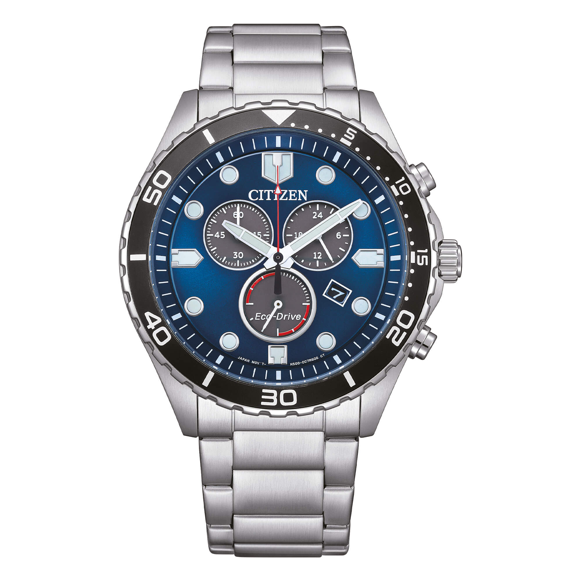 Orologio cronografo Citizen uomo "Aviator" in acciaio CA4605-85L