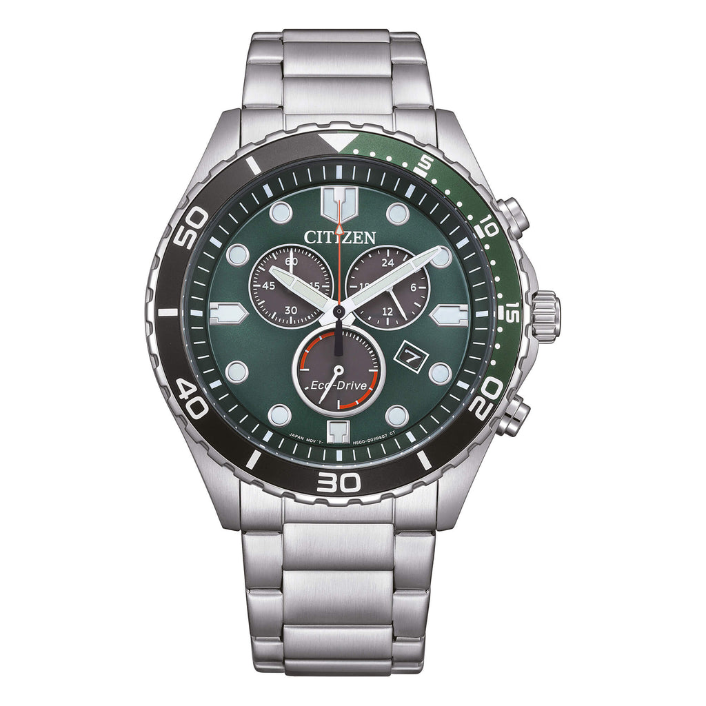 Orologio cronografo Citizen uomo "Sport" in acciaio AT2561-81X