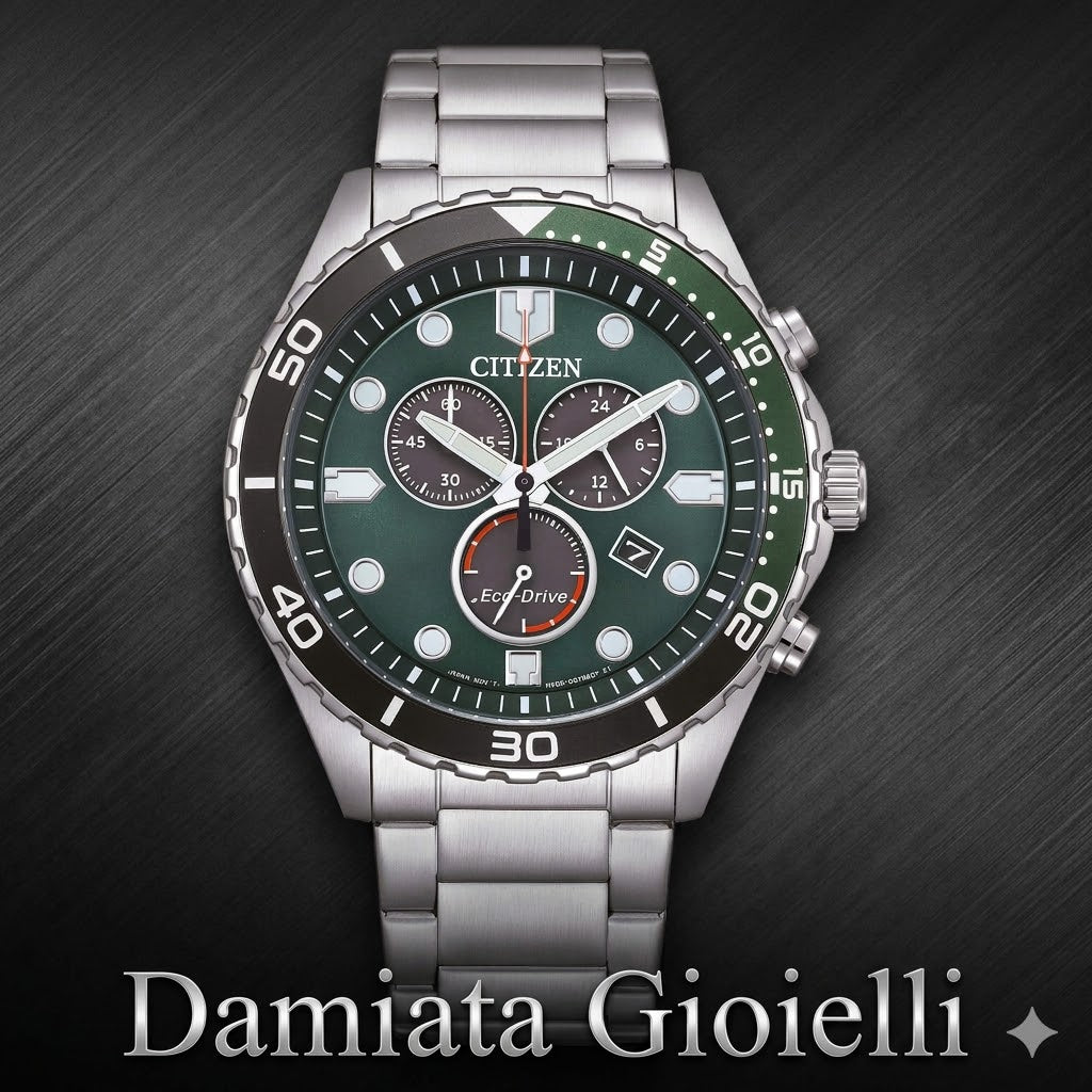 Orologio cronografo Citizen uomo "SPORT" in acciaio AT2561-81X