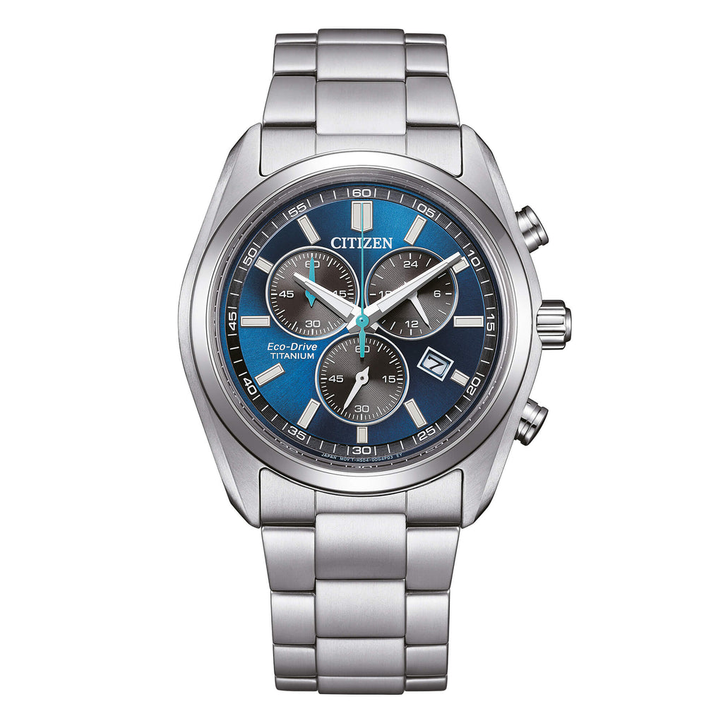 Orologio cronografo Citizen uomo "SUPER TITANIUM" in titanio ref. AT2590-59L