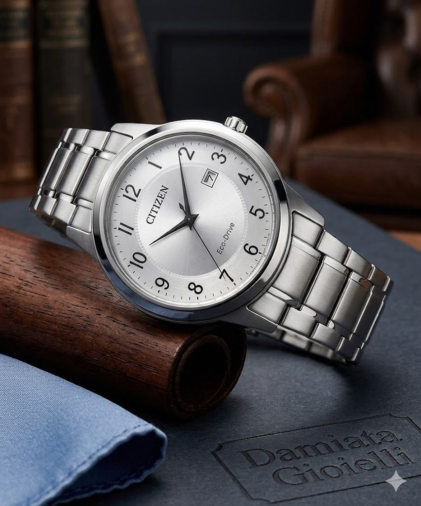 Orologio solo tempo Citizen Eco Drive in acciaio ref. AW1231-58B