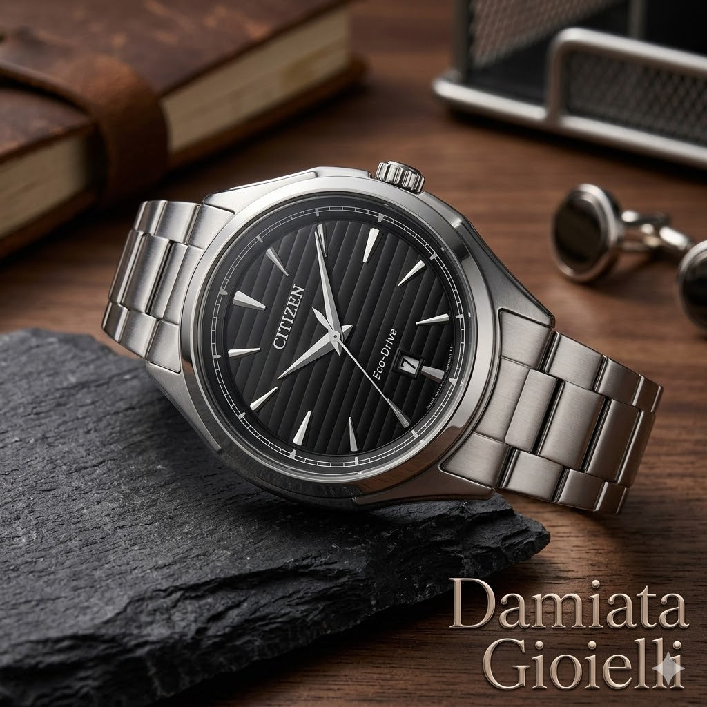 Orologio solo tempo Citizen Eco Drive in acciaio ref. AW1750-85E