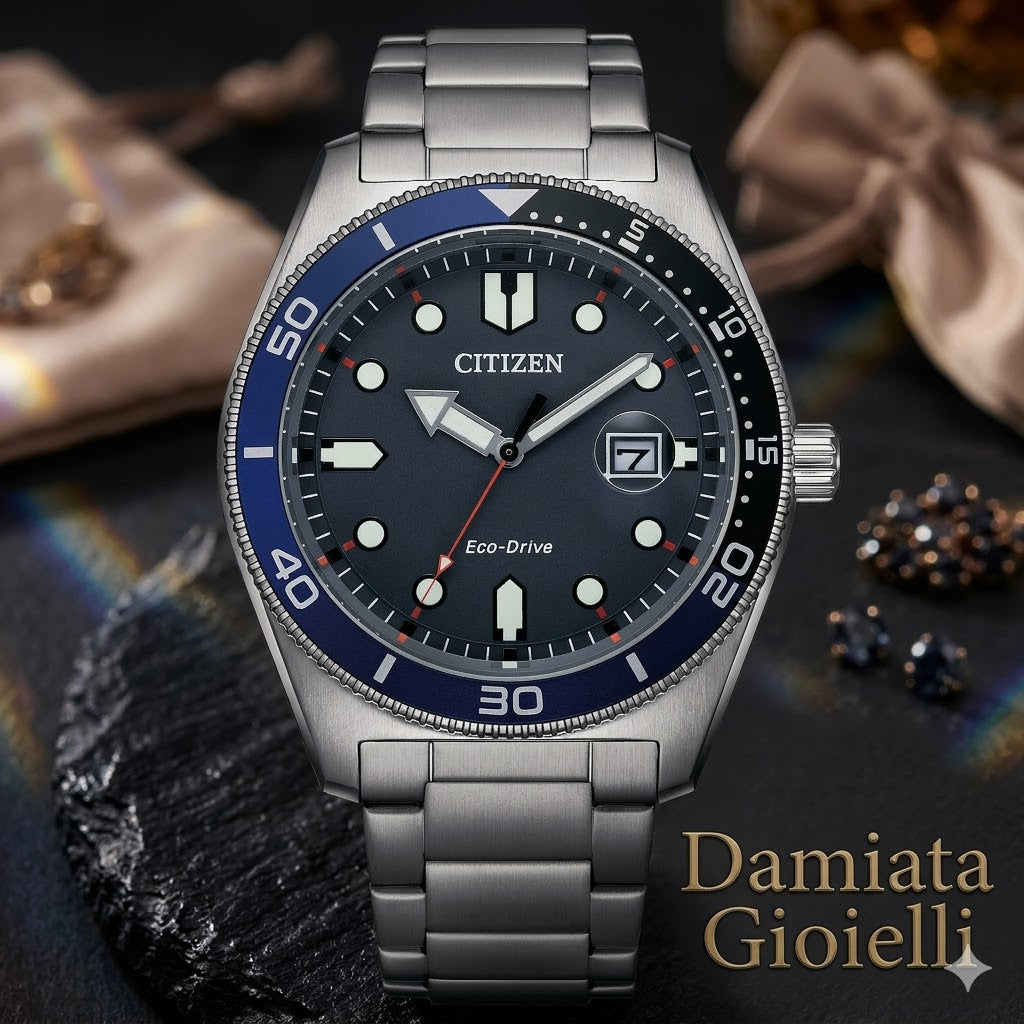 Orologio solo tempo Citizen uomo "MARINE" in acciaio AW1761-89L