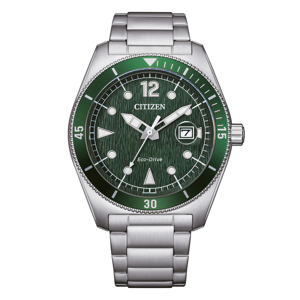 Orologio solo tempo Citizen "MARINE" Eco Drive in acciaio AW1880-55X