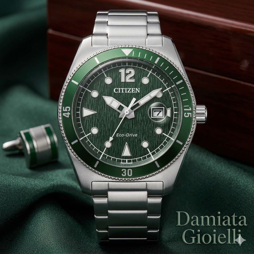 Orologio solo tempo Citizen "MARINE" Eco Drive in acciaio AW1880-55X