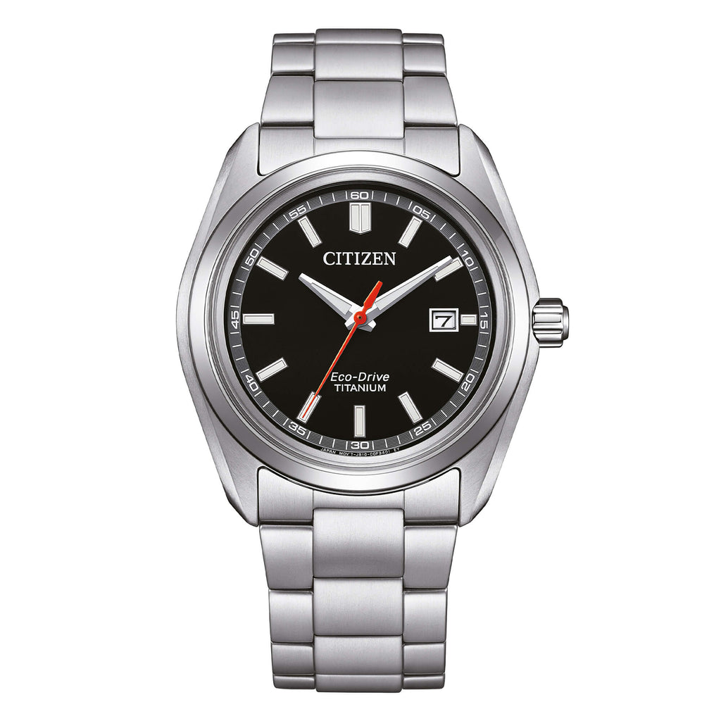 Orologio solo tempo Citizen "SUPER TITANIUM" Eco Drive in titanio ref. AW1900-50E